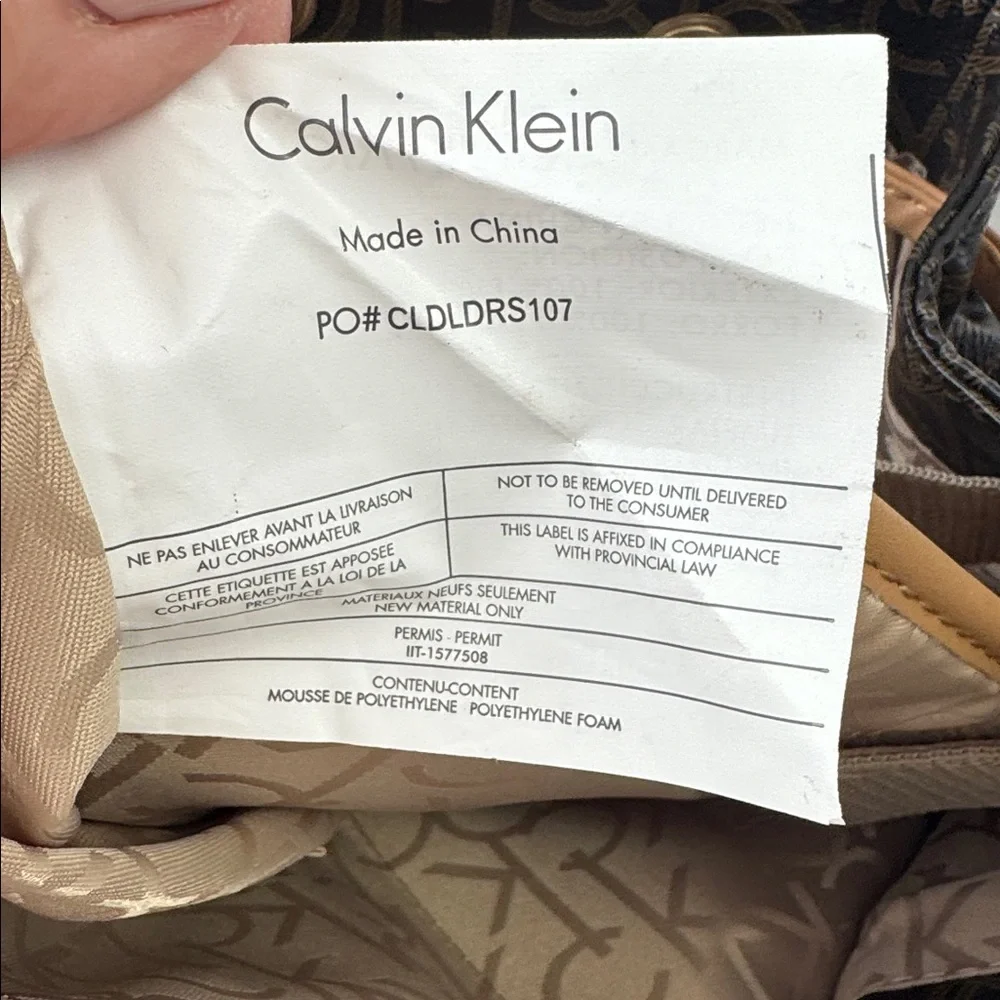 Calvin Klein Hudson Monogram Backpack in brown EUC